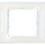 Рамка Lezard 3-я горизонтальная белая